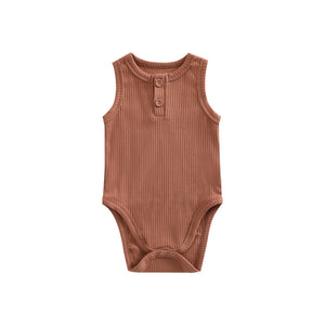 Discover the Sunken Stripe Vest Baby Pure Cotton Rompers