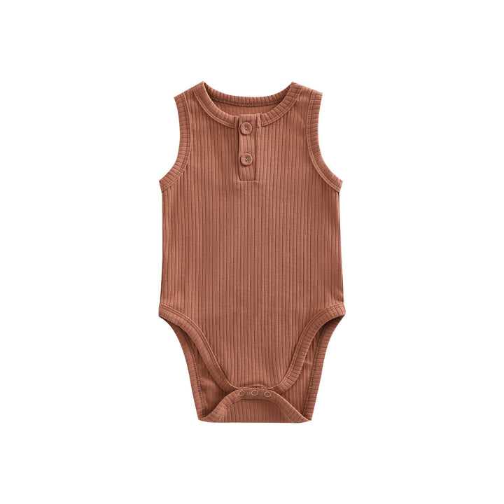 Discover the Sunken Stripe Vest Baby Pure Cotton Rompers