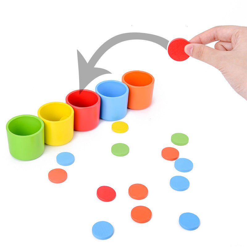 Baby Early Learning Color Sorting Cups Toy