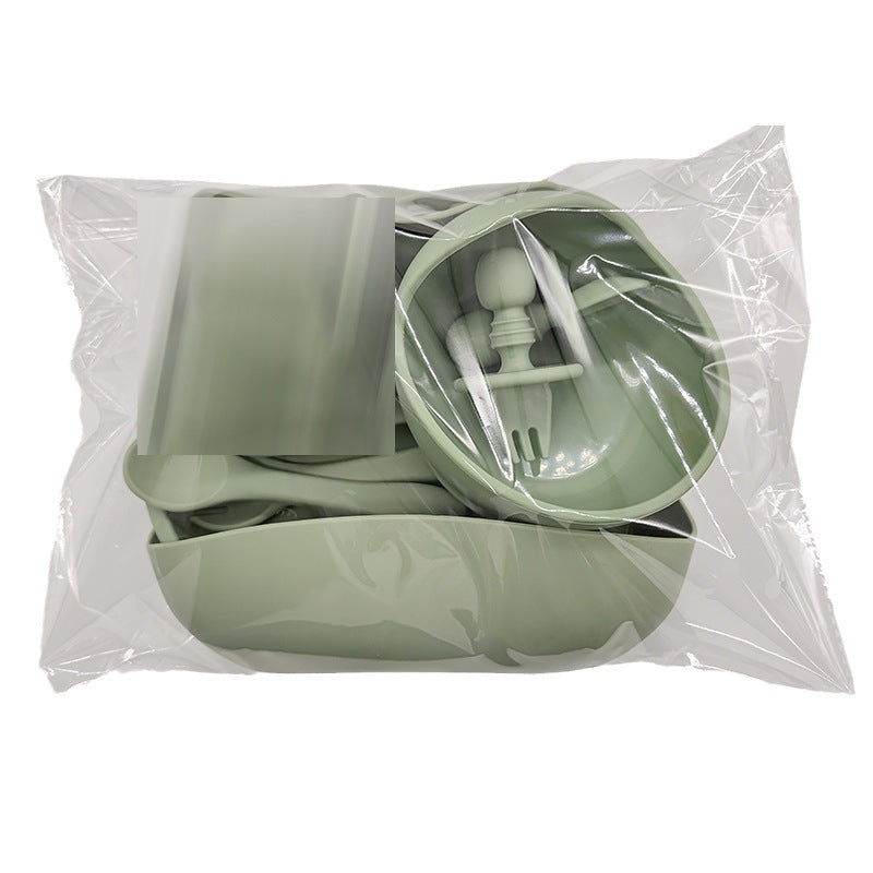 Baby Silicone Feeding Tableware for Learning