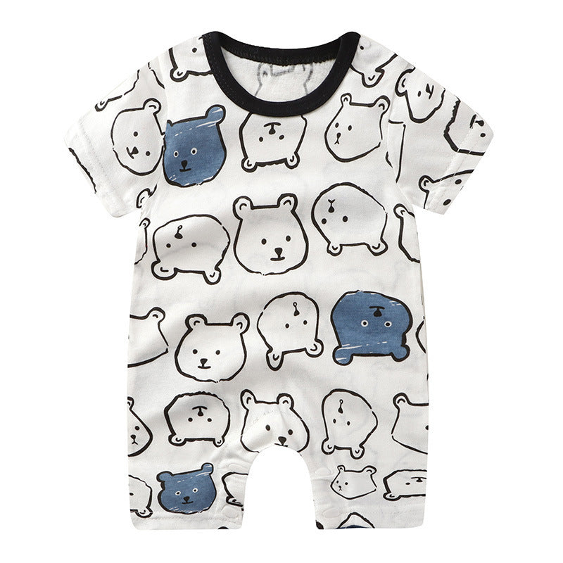 Baby Cotton Short-Sleeve Romper