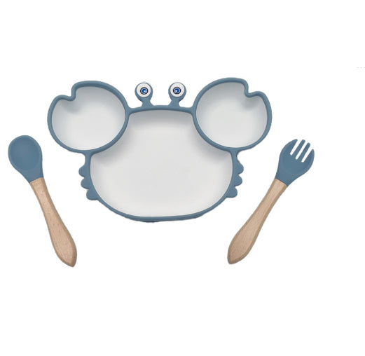 Silicone Baby Feeding Plate and Bowl Set
