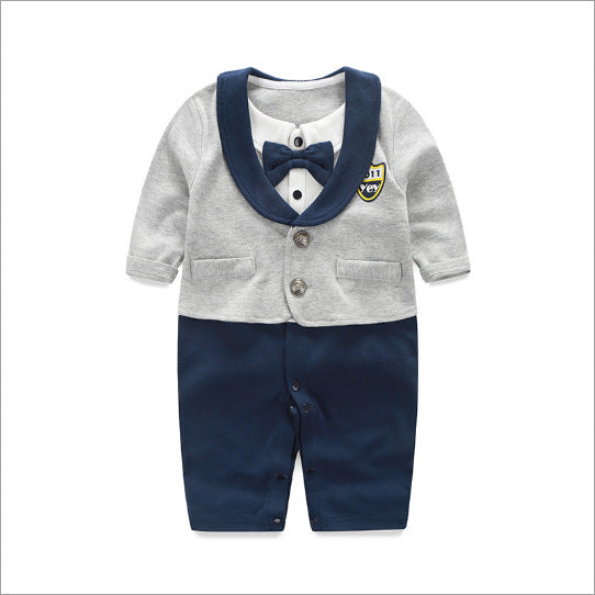 Baby Long-Sleeve Spring & Autumn Gentleman Romper