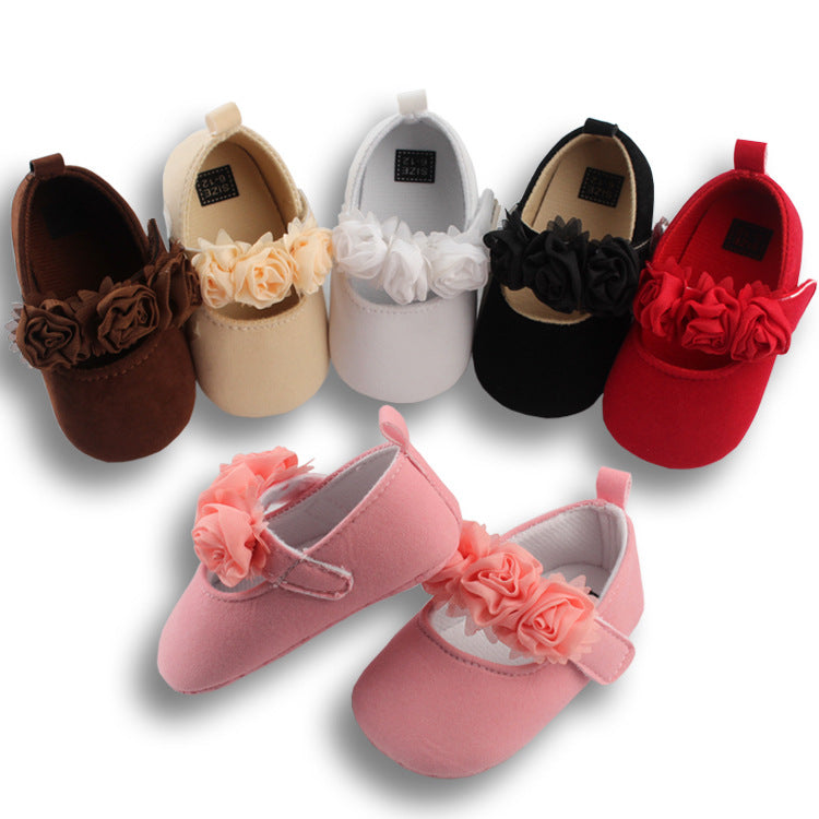 Baby Toddler Soft-Soled Flower Shoes
