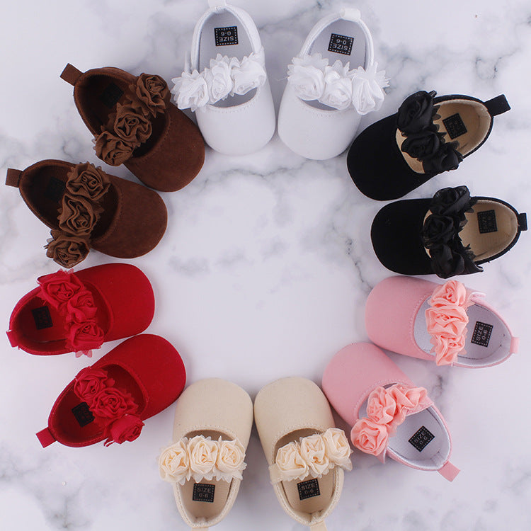 Baby Toddler Soft-Soled Flower Shoes