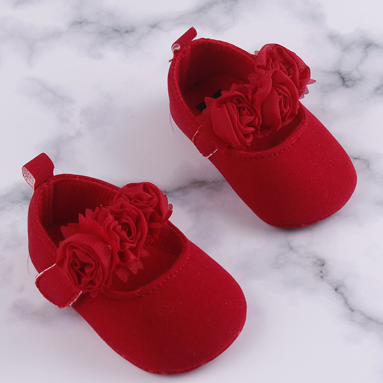 Baby Toddler Soft-Soled Flower Shoes