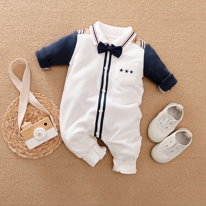 Baby Boys' Long-Sleeve Gentleman Romper