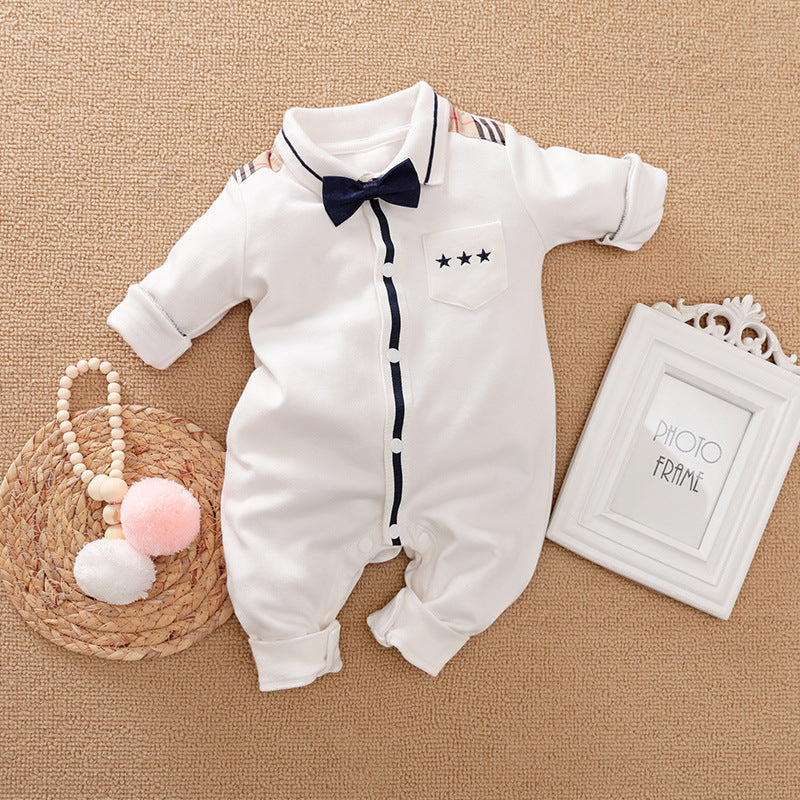 Baby Boys' Long-Sleeve Gentleman Romper