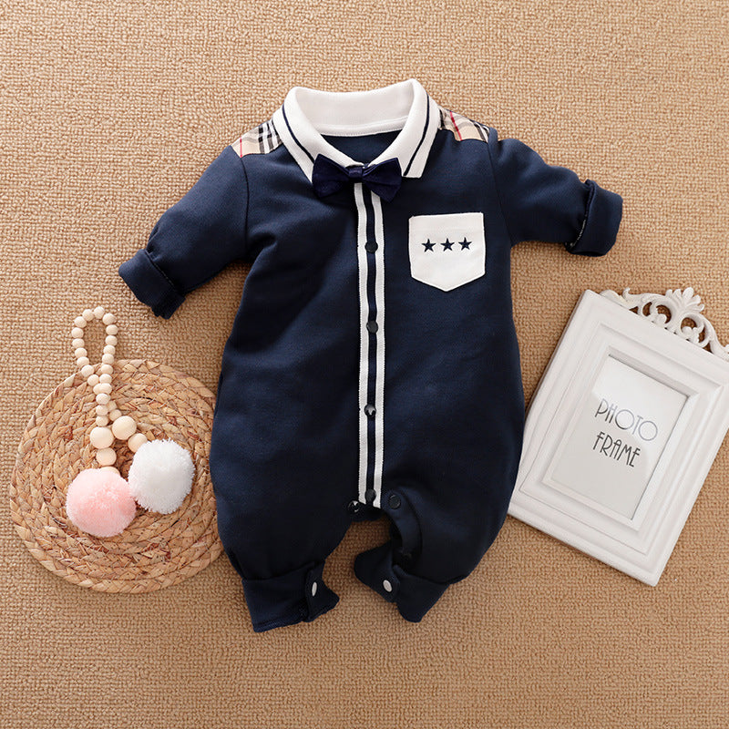 Baby Boys' Long-Sleeve Gentleman Romper
