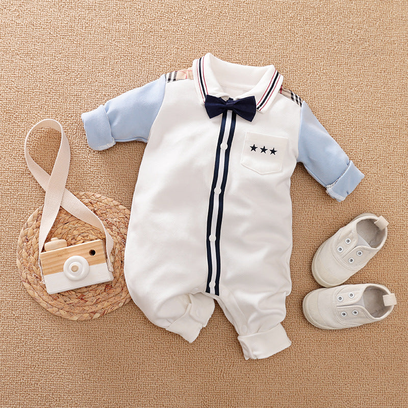 Baby Boys' Long-Sleeve Gentleman Romper