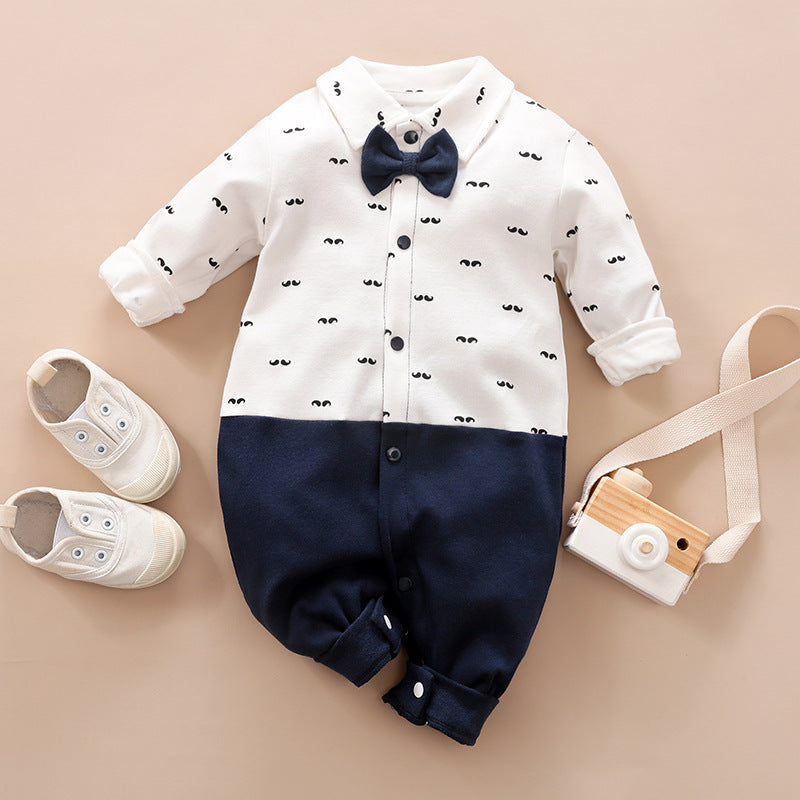 Baby Boys' Long-Sleeve Gentleman Romper
