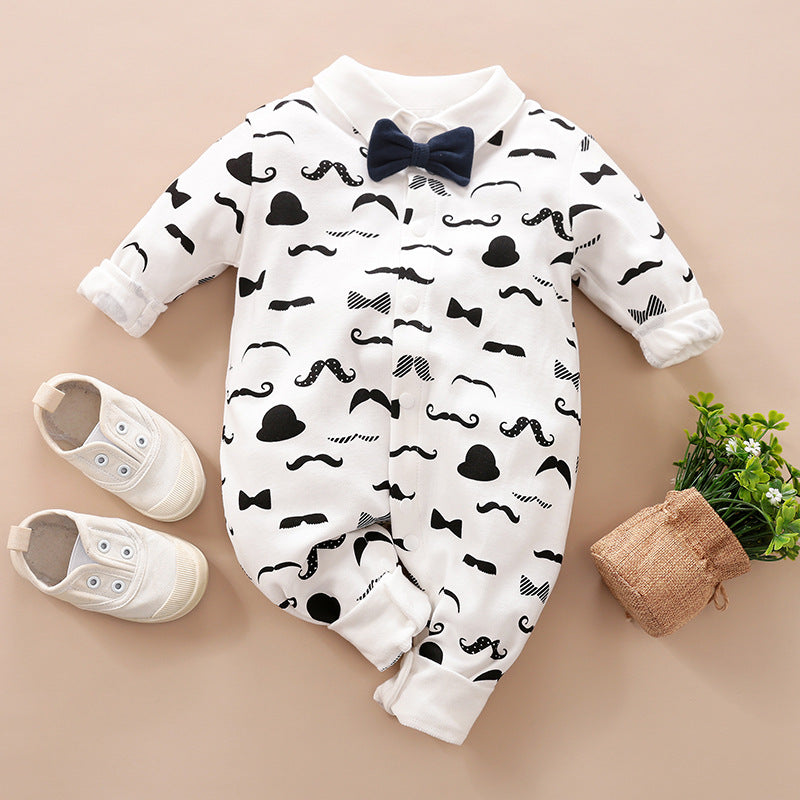Baby Boys' Long-Sleeve Gentleman Romper