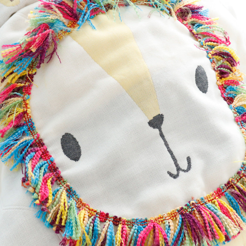 3D Lion Cotton Muslin Blanket