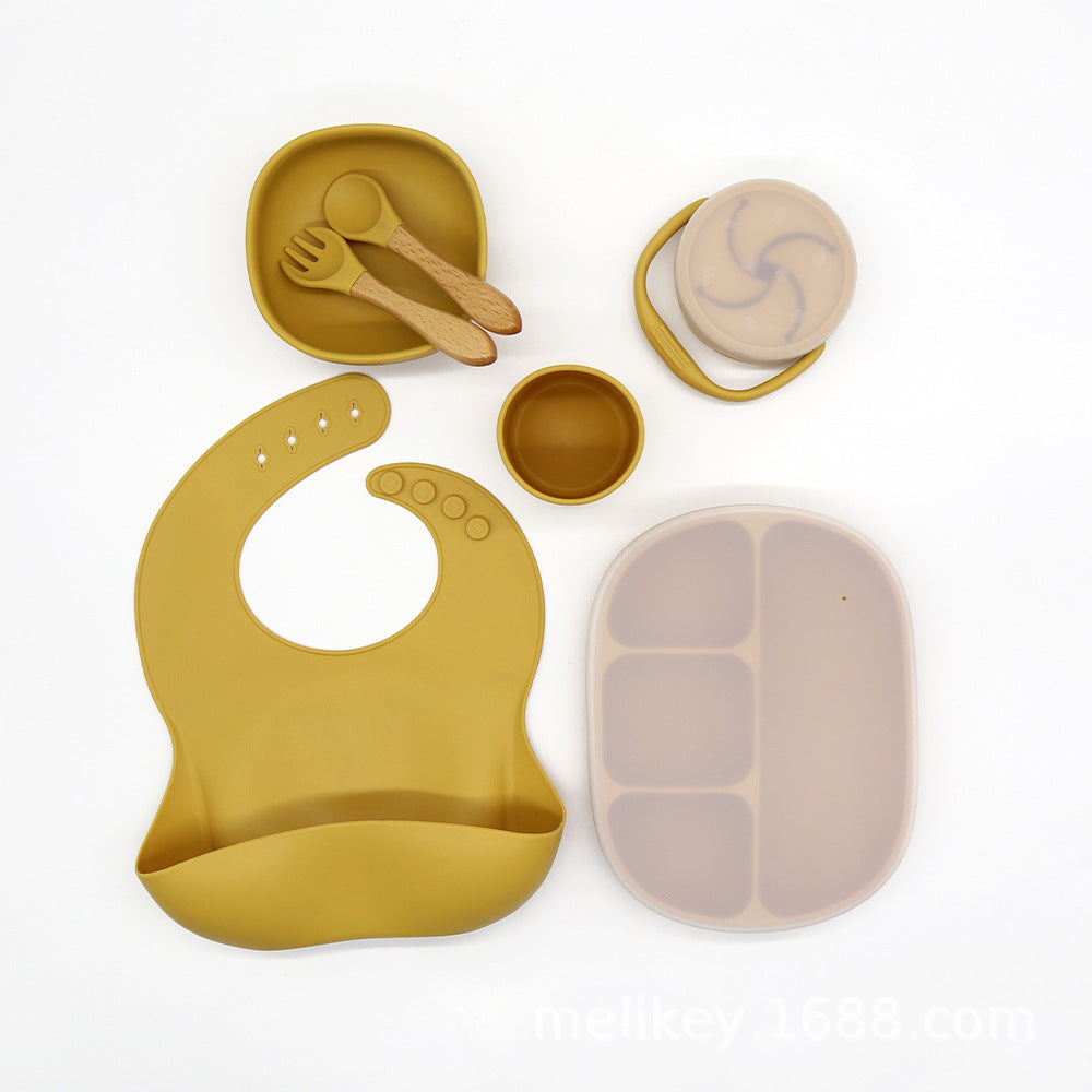 Kids Anti-Drop Feeding Tableware Set