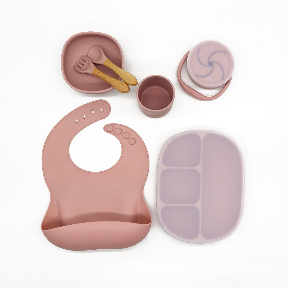 Kids Anti-Drop Feeding Tableware Set