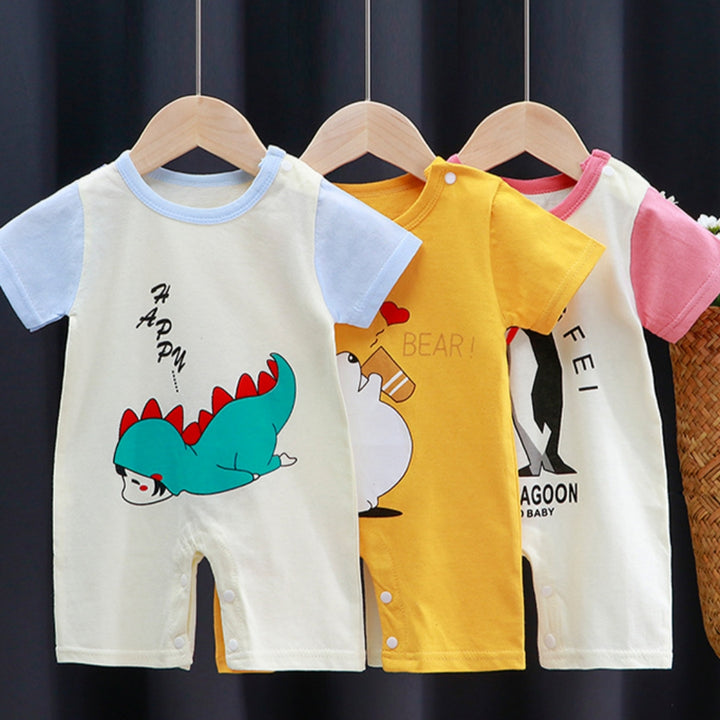Baby Cotton Short-Sleeve Romper