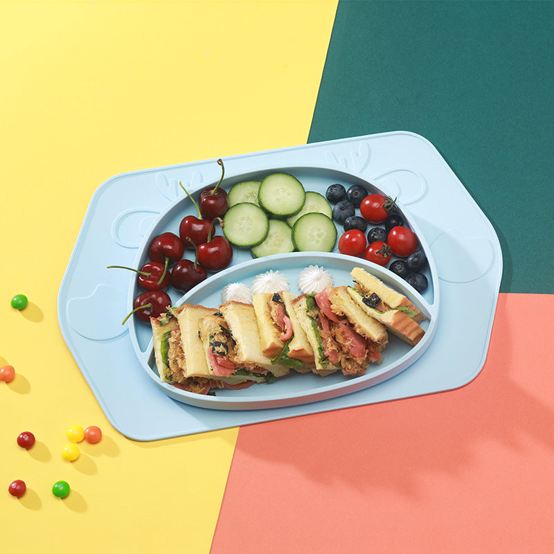 Silicone Baby Feeding Plate and Bowl Set