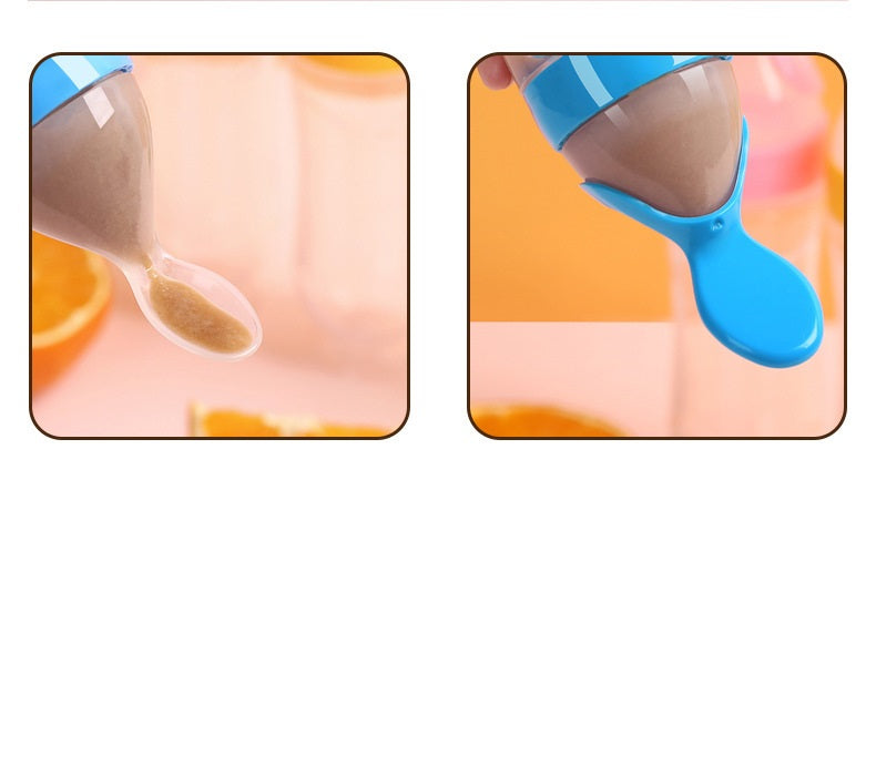 Baby Silicone Rice Paste Feeding Bottle