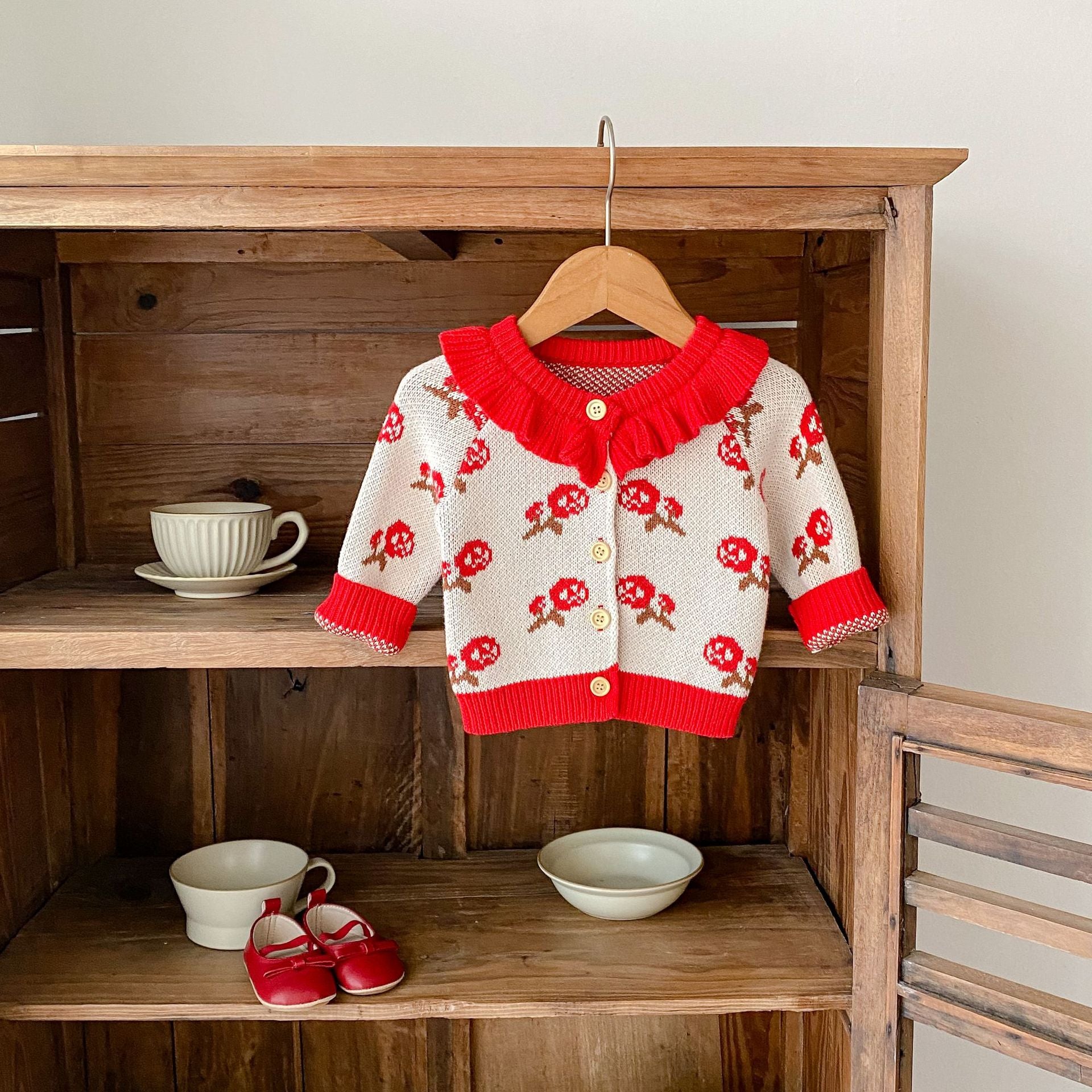 Baby Girl's Wedding Clothes Knitted Cardigan