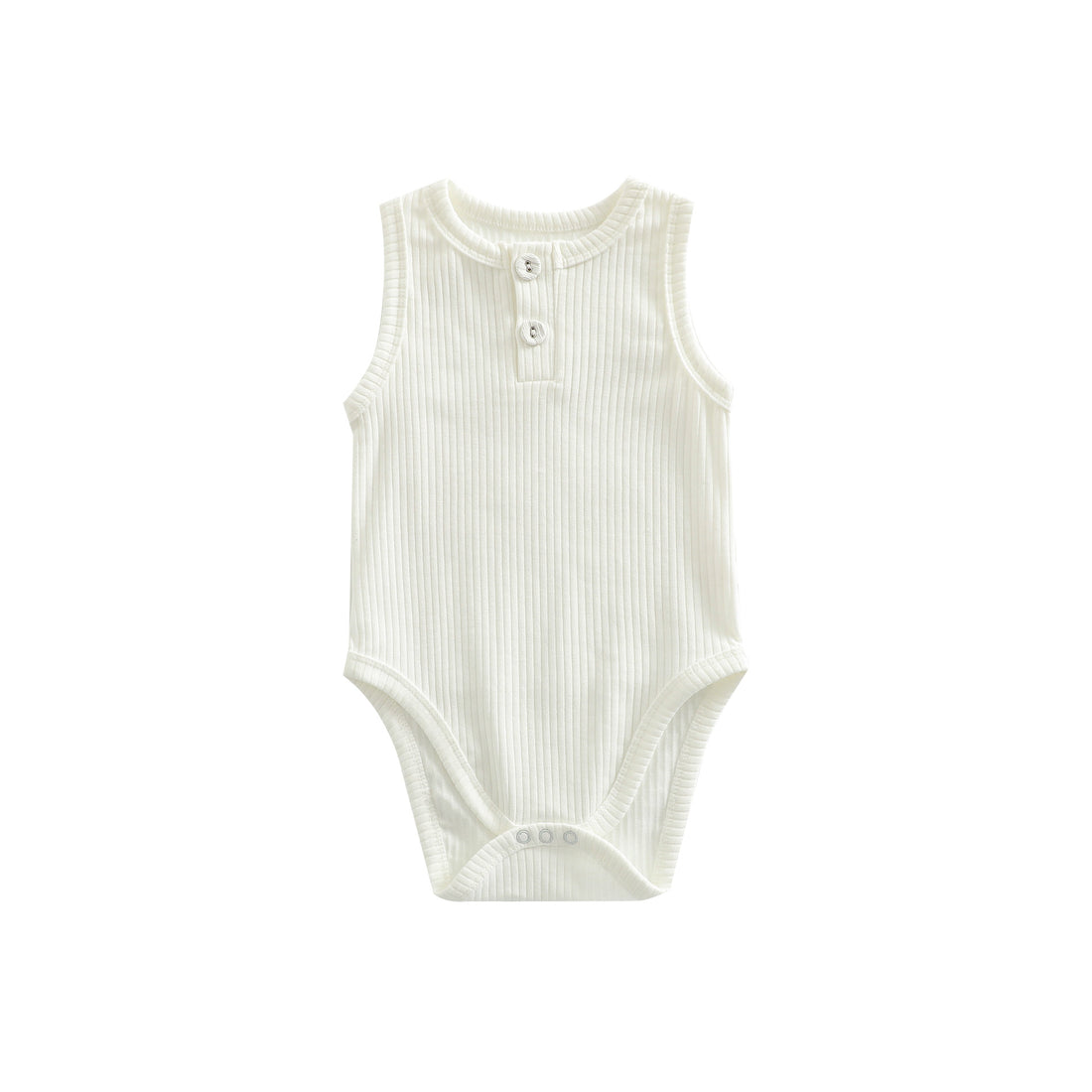 Sunken Stripe Vest Baby Pure Cotton Rompers Female