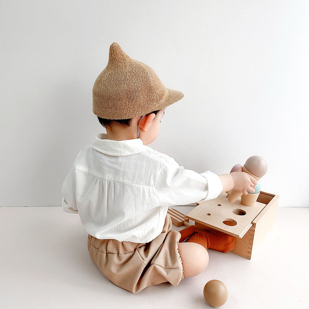 Baby Boy Autumn Two-Piece Long-Sleeve Shirt & Shorts
