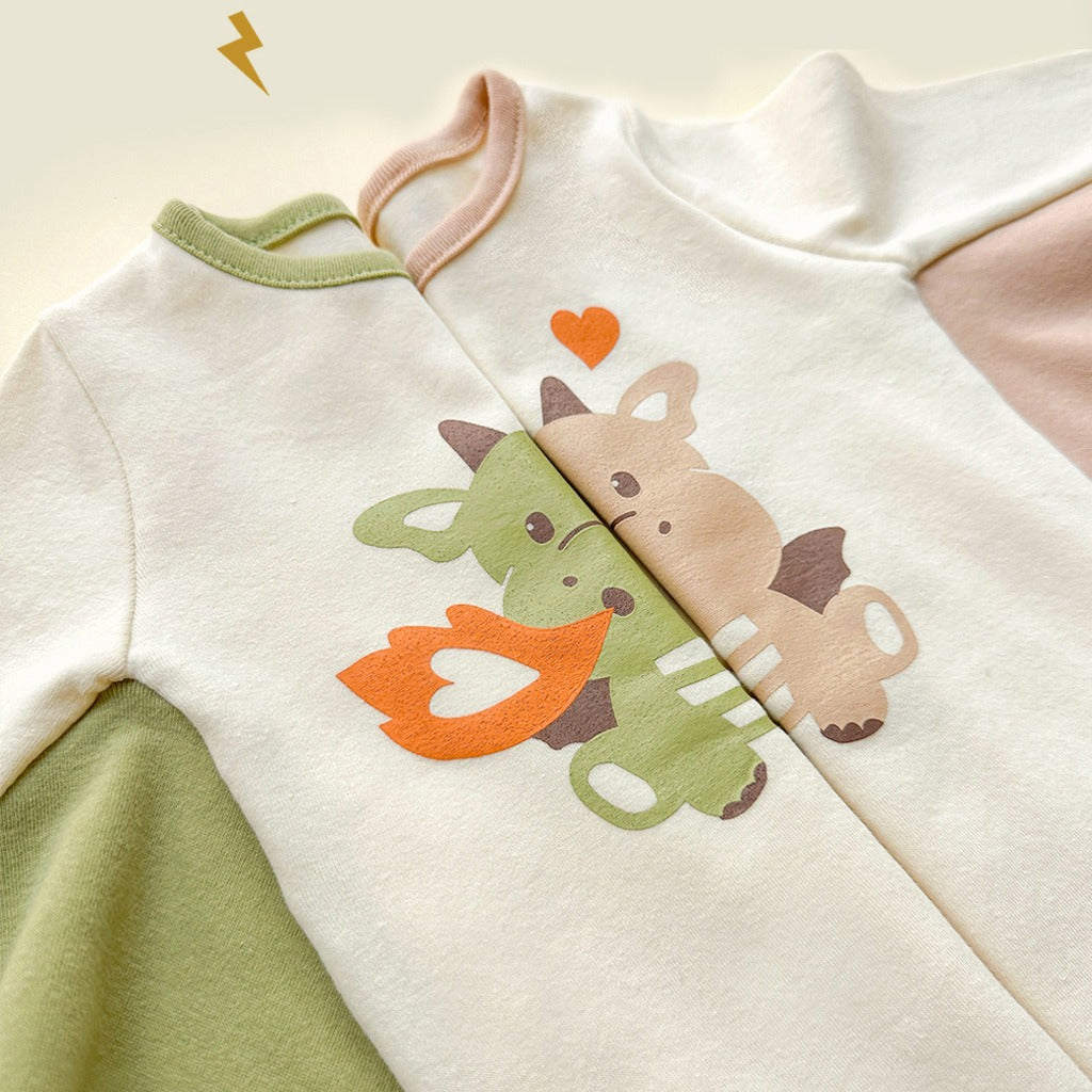 Baby Dragon Print Romper One-Piece