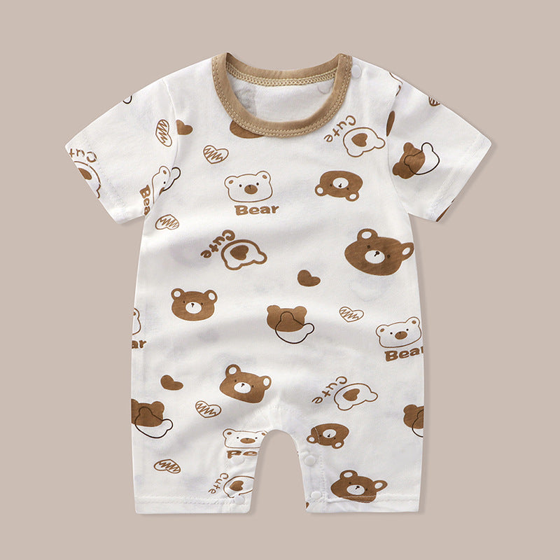 Baby Cotton Short-Sleeve Romper