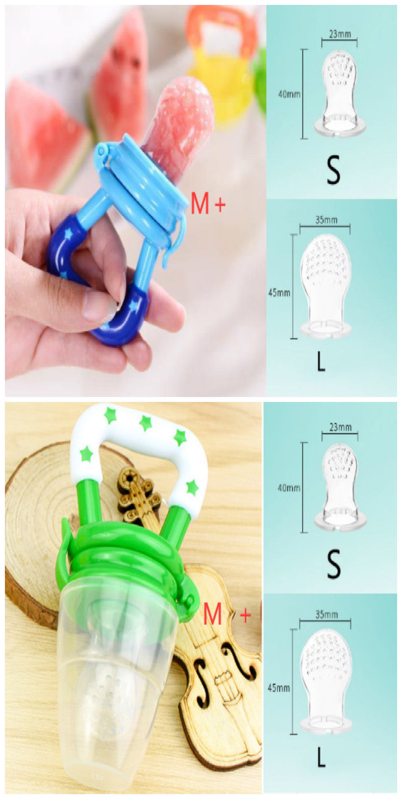 Silicone Baby Pacifier Complementary Food Feeder Soother