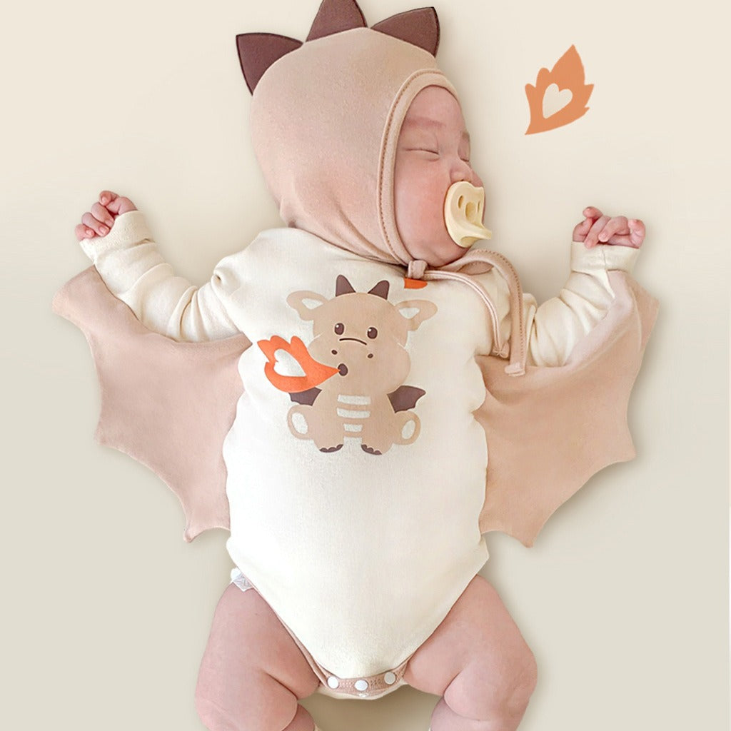 Baby Dragon Print Romper One-Piece