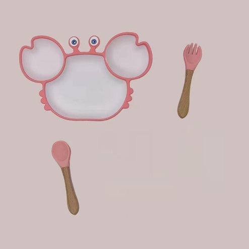 Silicone Baby Feeding Plate and Bowl Set