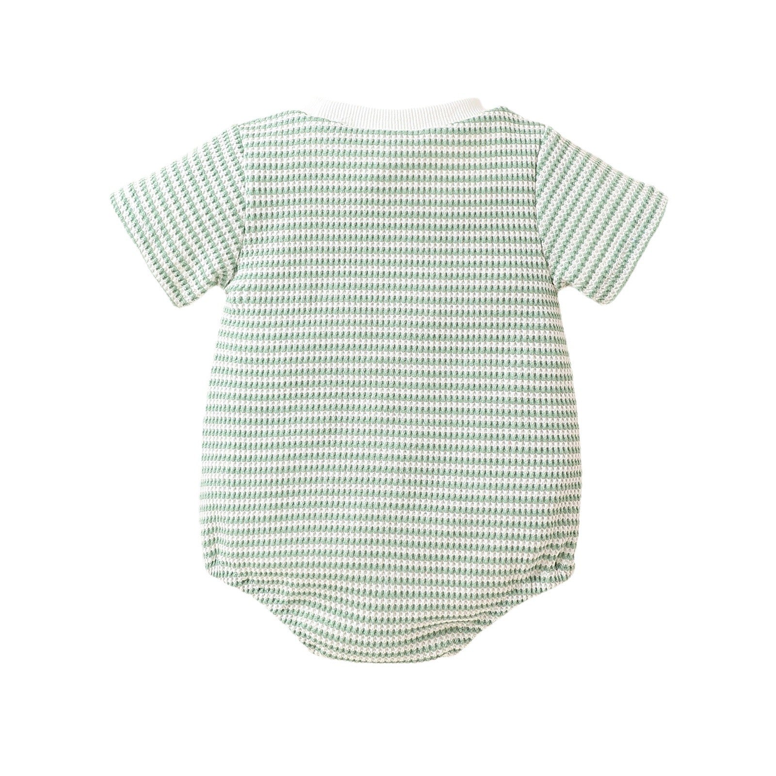 Baby Striped Cotton Short-Sleeve Romper