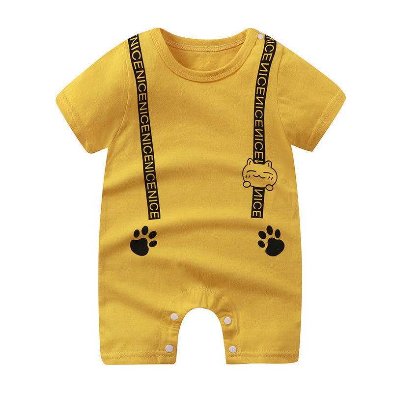 Baby Cotton Short-Sleeve Romper