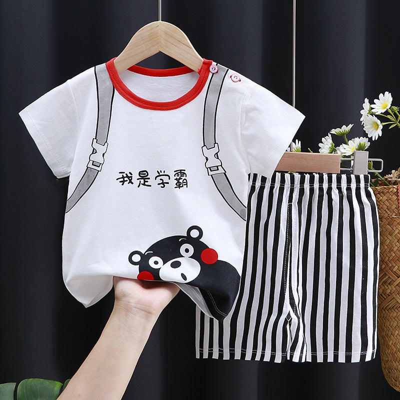 Baby Cotton Short-Sleeve T-Shirt Set