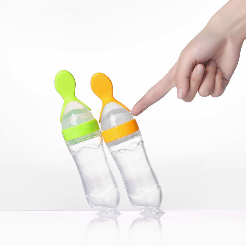 Baby Silicone Rice Paste Feeding Bottle