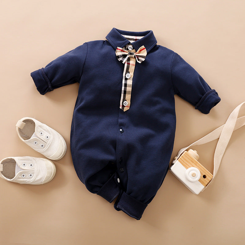 Baby Boys' Long-Sleeve Gentleman Romper