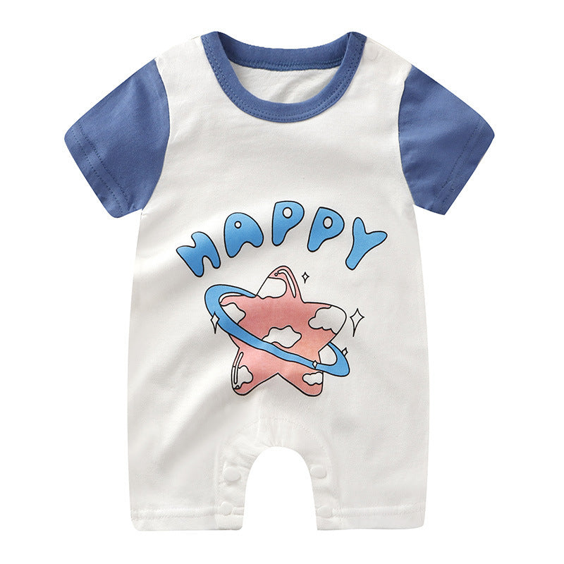 Baby Cotton Short-Sleeve Romper