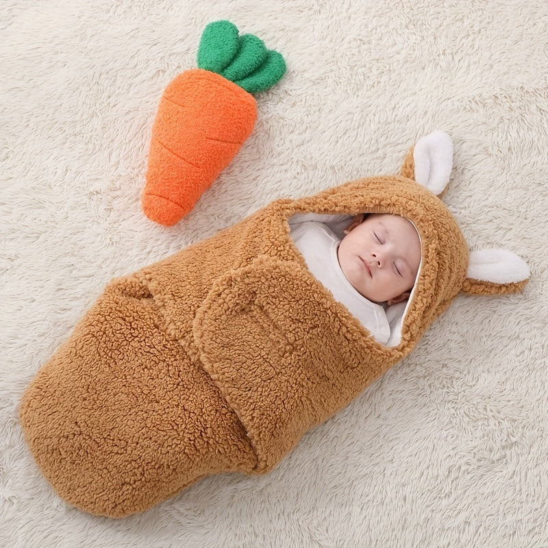 Super Soft Baby Sleeping Bag Fluffy Fleece Newborn Blanket