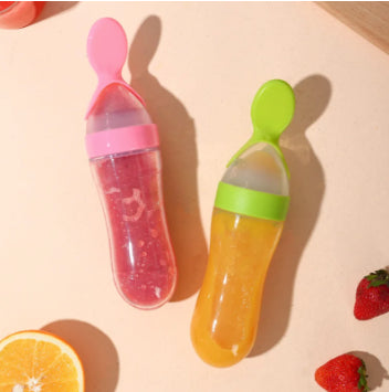 Baby Silicone Rice Paste Feeding Bottle