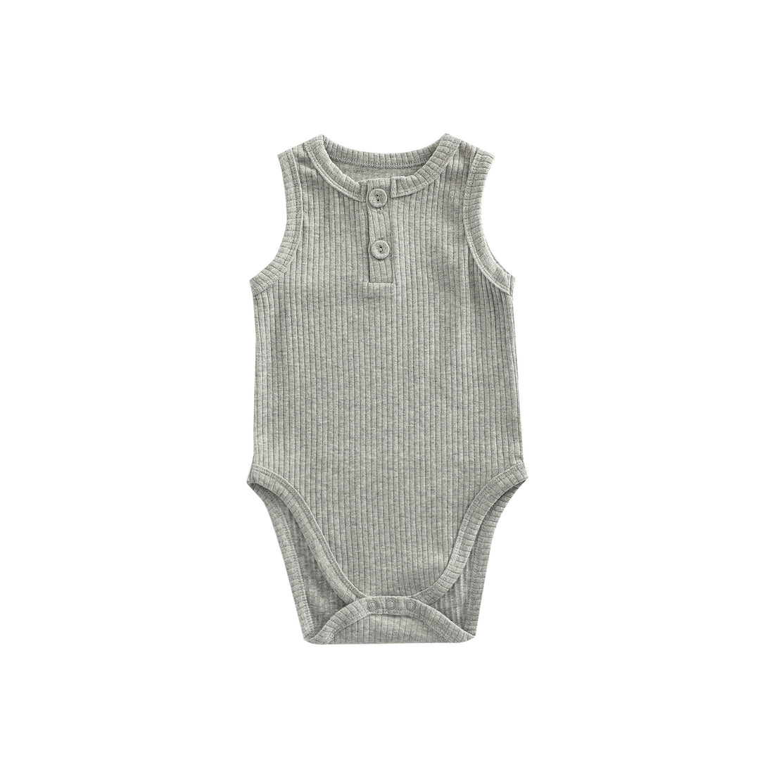 Sunken Stripe Vest Baby Pure Cotton Rompers Female