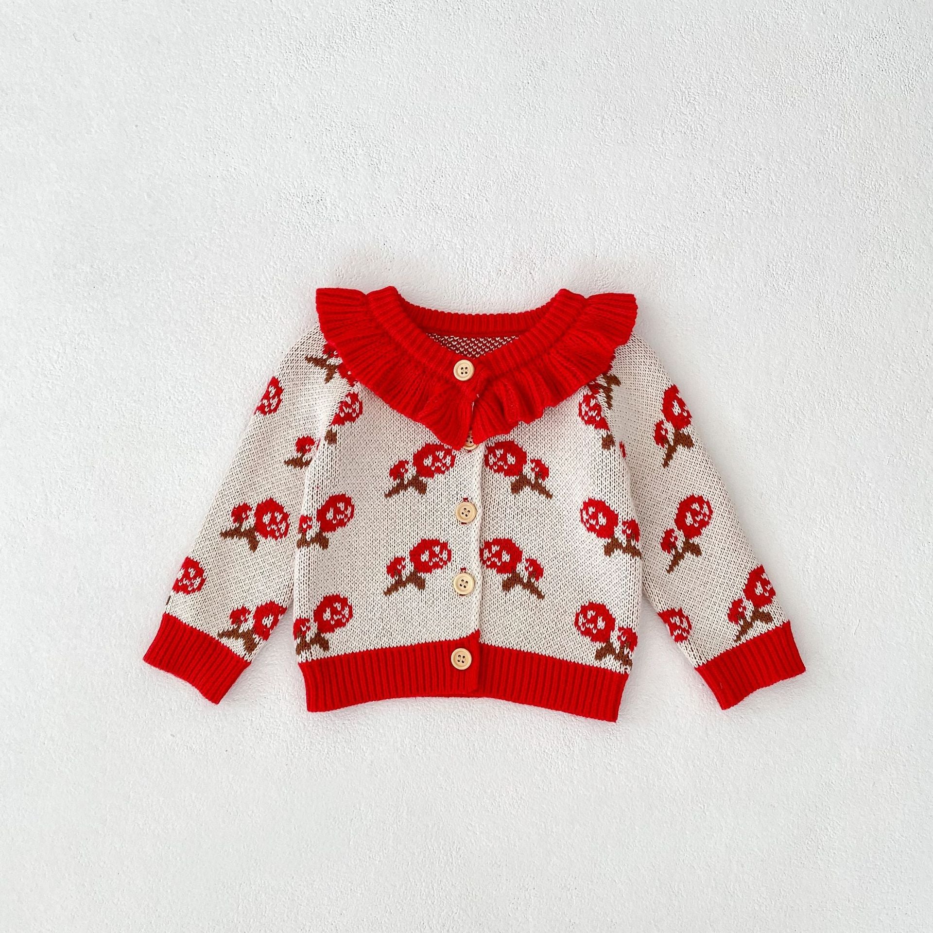 Baby Girl's Wedding Clothes Knitted Cardigan