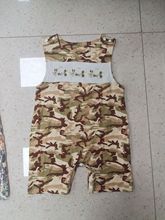 Infant Toddler Sleeveless Duck Embroidered Romper
