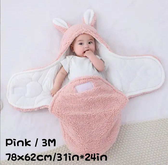 Super Soft Baby Sleeping Bag Fluffy Fleece Newborn Blanket