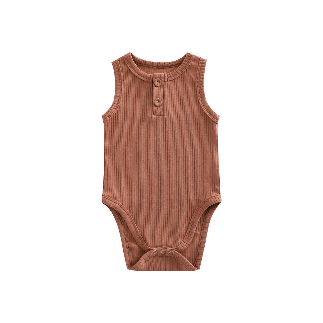 Sunken Stripe Vest Baby Pure Cotton Rompers Female