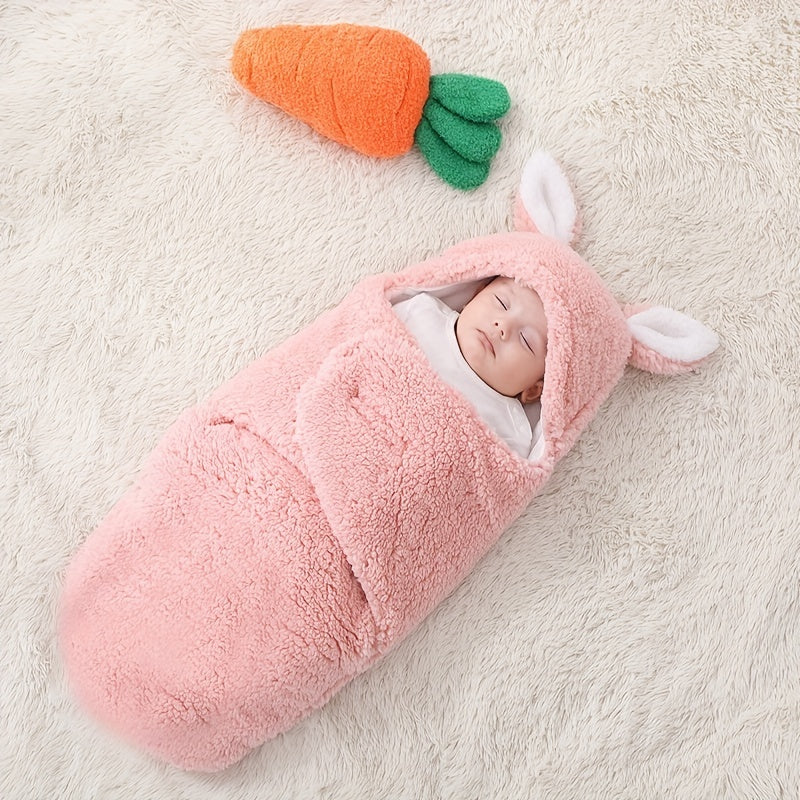 Super Soft Baby Sleeping Bag Fluffy Fleece Newborn Blanket