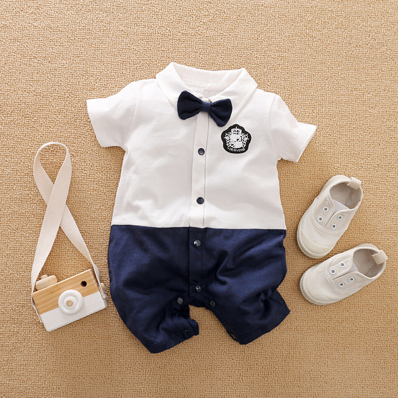 Baby Boys' Long-Sleeve Gentleman Romper