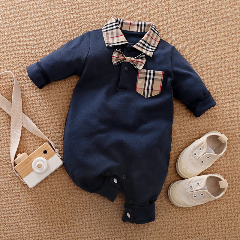 Baby Boys' Long-Sleeve Gentleman Romper