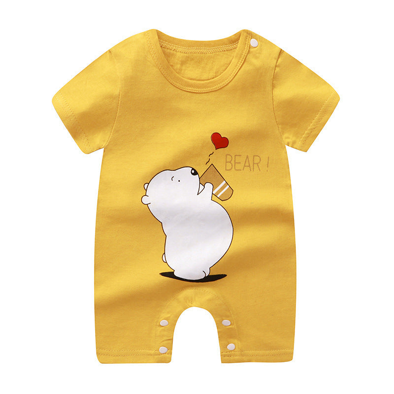 Baby Cotton Short-Sleeve Romper