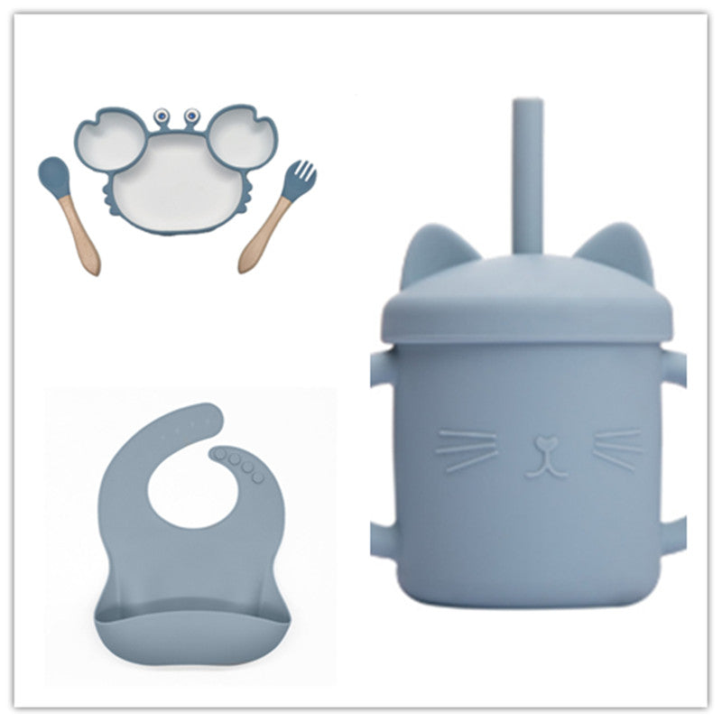 Silicone Baby Feeding Plate and Bowl Set