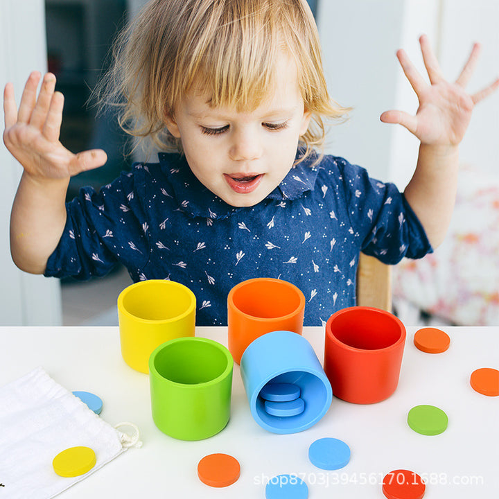 Baby Early Learning Color Sorting Cups Toy