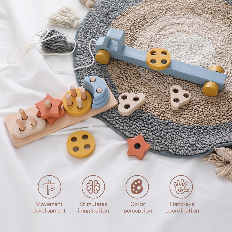 Baby Crawling Rope Pull Cognitive Toy